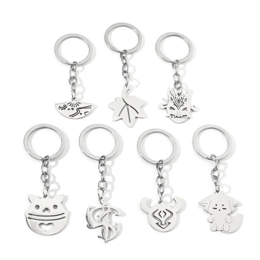 Game Genshin Impact Metal Keychain Anime Stainless Steel Pendant Keyrins Car Key Holder Jewelry Accessories Cute Gift For Fans
Game Genshin Impact Metal Keychain Anime Stainless Steel Pendant Keyrins Car Key Holder Jewelry Accessories Cute Gift For Fans