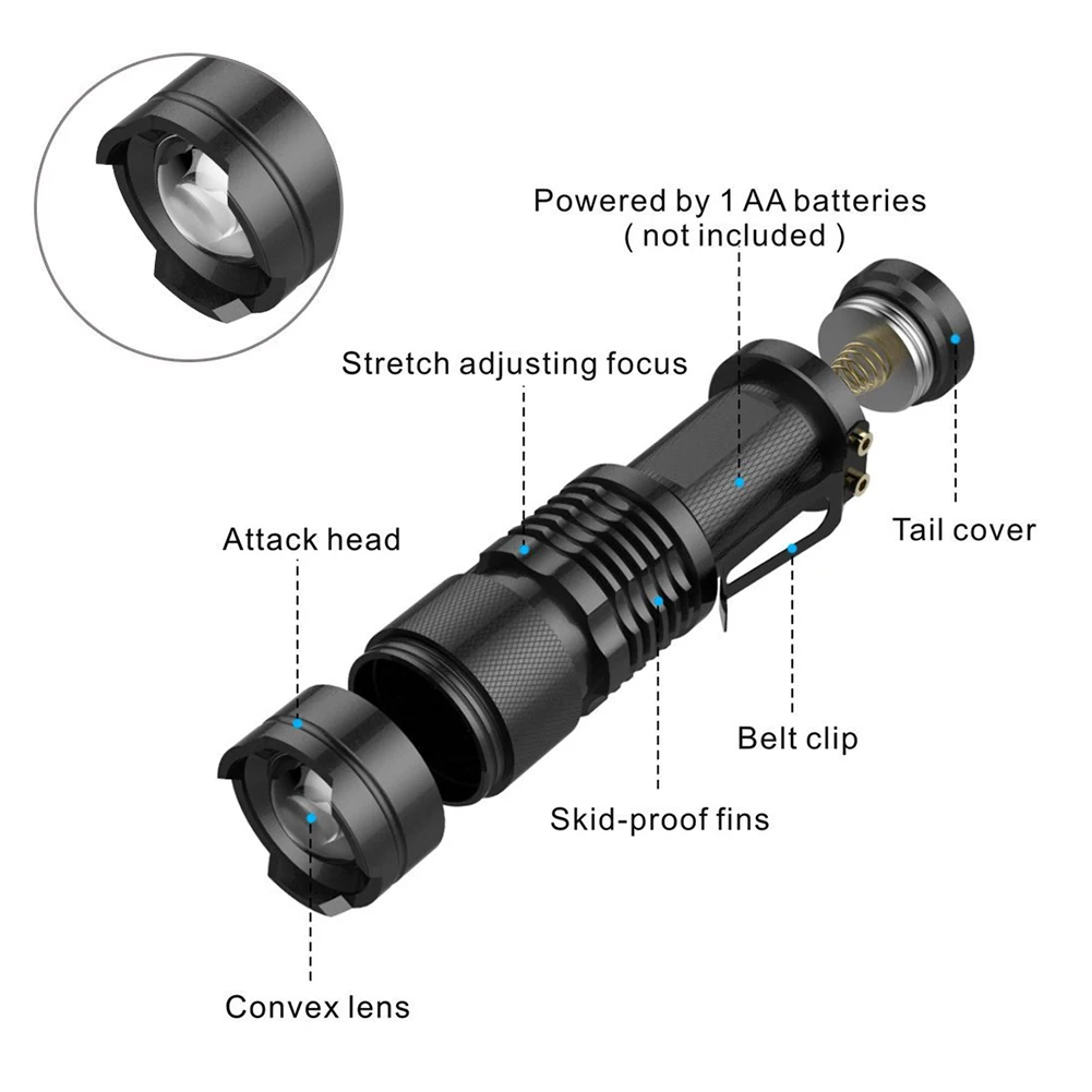 2023 Fashion LED Tactically Pocket Flashlight SMALL TORCH Flashlight Bright Handheld IP67 LED LED Tactical Pocket Aluminum alloy
2023 Fashion LED Tactically Pocket Flashlight SMALL TORCH Flashlight Bright Handheld IP67 LED LED Tactical Pocket Aluminum alloy