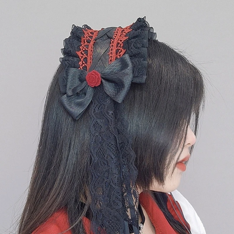 Cosplay Maid Pleated Lace Hair Hoop Women Elegant Bowknot Makeup Headband for Girls Cosplay Maid Hair Accessories
Cosplay Maid Pleated Lace Hair Hoop Women Elegant Bowknot Makeup Headband for Girls Cosplay Maid Hair Accessories
