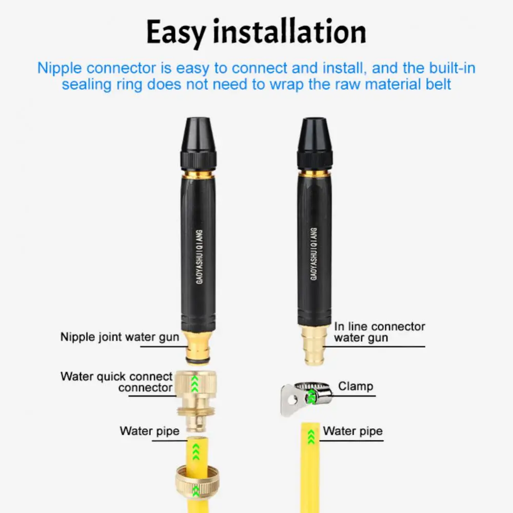 Aluminum Alloy Spray Nozzle Water Gun Multifunction Connector Sprinkler Leak-proof Adjustable High Pressure Sprinkler Universal
Aluminum Alloy Spray Nozzle Water Gun Multifunction Connector Sprinkler Leak-proof Adjustable High Pressure Sprinkler Universal