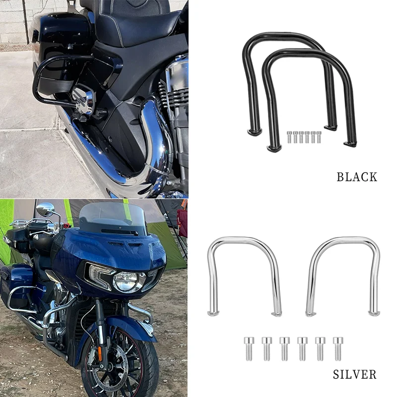Motorcycle Accessories Gloss Black Chrome Rear Saddlebag Highway Crash Guard Bar For Indian Chief Vintage Chieftain 2014-2022
Motorcycle Accessories Gloss Black Chrome Rear Saddlebag Highway Crash Guard Bar For Indian Chief Vintage Chieftain 2014-2022