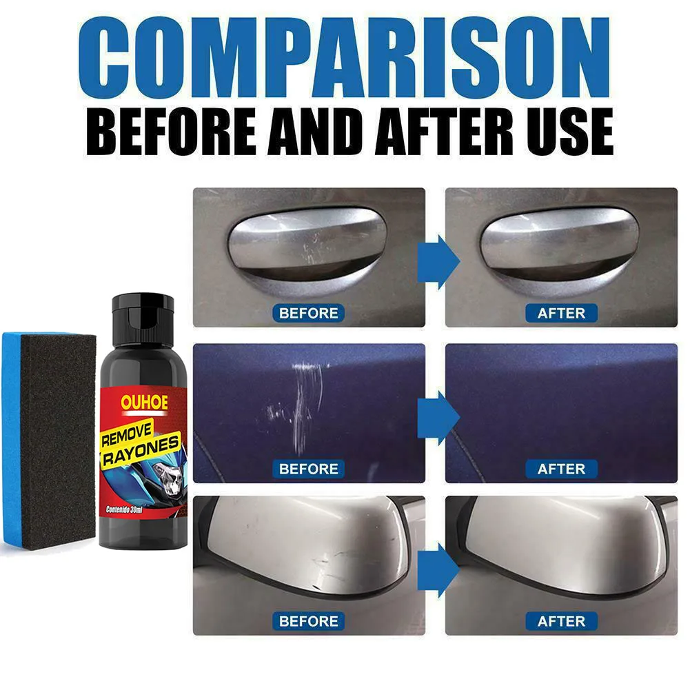 30ml Car Scratch Remover Car Body Paint Care Repair Polishing Scratch And Swirl Remover Grinding Wax Sponge Paint Cleaner Tool
30ml Car Scratch Remover Car Body Paint Care Repair Polishing Scratch And Swirl Remover Grinding Wax Sponge Paint Cleaner Tool