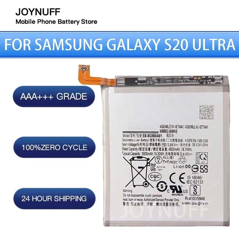 New Battery High Quality 0 Cycles Compatible EB-BG988ABY For Samsung Galaxy S20 Ultra S20Ultra S20U Replacement Sufficient+tools
New Battery High Quality 0 Cycles Compatible EB-BG988ABY For Samsung Galaxy S20 Ultra S20Ultra S20U Replacement Sufficient+tools