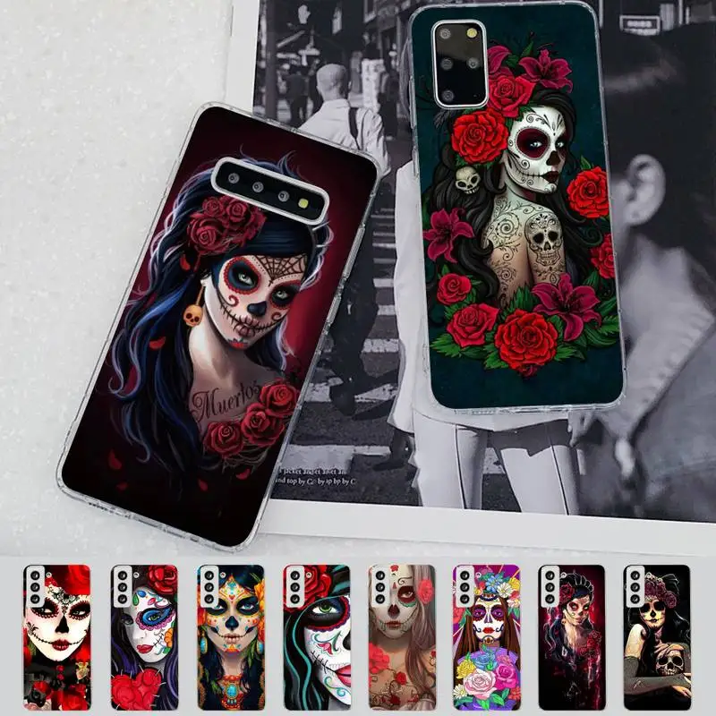 Catrina Beautiful Rose Girl Skull Phone Case for Samsung S21 A10 for Redmi Note 7 9 for Huawei P30Pro Honor 8X 10i cover
Catrina Beautiful Rose Girl Skull Phone Case for Samsung S21 A10 for Redmi Note 7 9 for Huawei P30Pro Honor 8X 10i cover