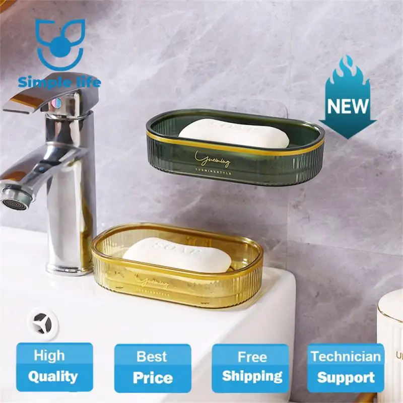Soap Holder Creative Pet Light Luxury Punch-free Portable Bathroom Supplies Soap Dish Wall Hangable Multifunctional Storage Box
Soap Holder Creative Pet Light Luxury Punch-free Portable Bathroom Supplies Soap Dish Wall Hangable Multifunctional Storage Box