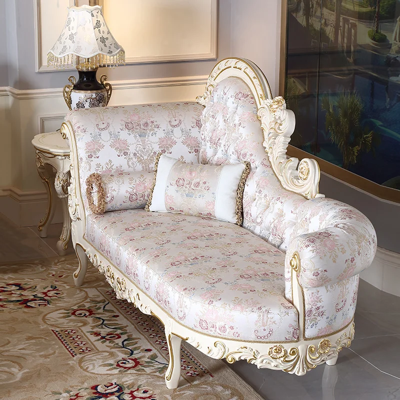 French classic gold foil solid wood carving imperial concubine chair lazy zipper lounge chair P2
French classic gold foil solid wood carving imperial concubine chair lazy zipper lounge chair P2