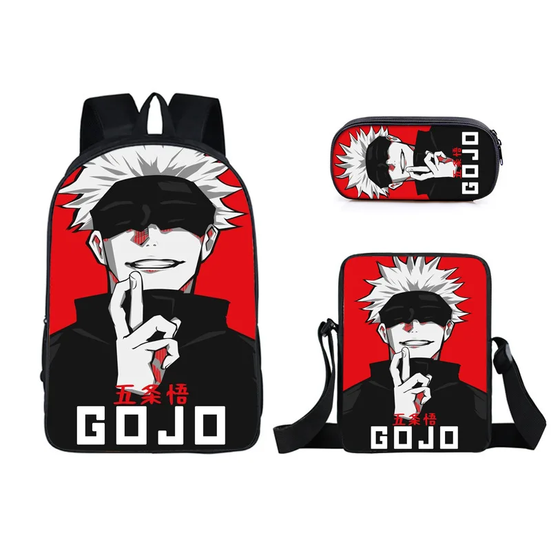 Creative Classic Jujutsu Kaisen 3D Print 3pcs/Set pupil School Bags Laptop Daypack Backpack Inclined shoulder bag Pencil Case
Creative Classic Jujutsu Kaisen 3D Print 3pcs/Set pupil School Bags Laptop Daypack Backpack Inclined shoulder bag Pencil Case