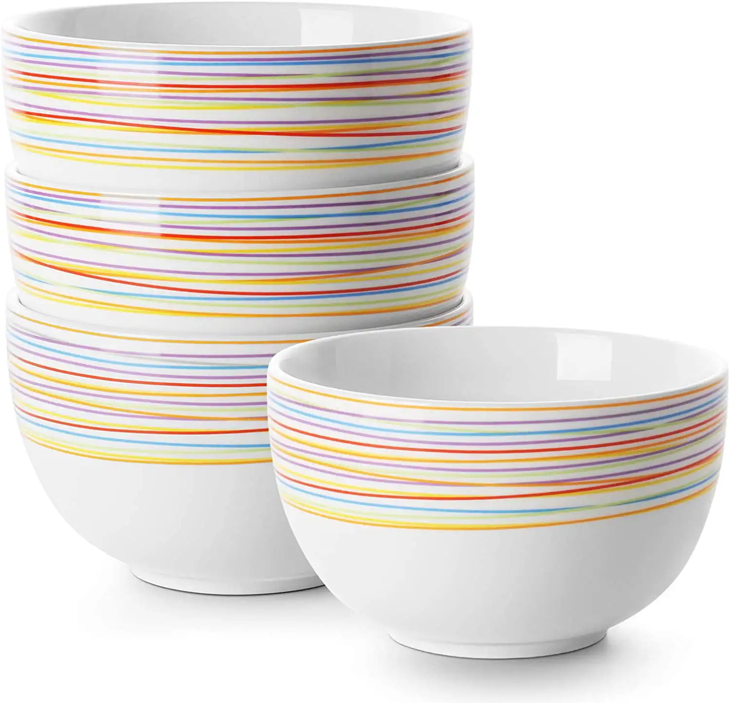 Deep Cereal Bowls, 30 oz Deep Soup Bowls for Eating, Ceramic Serving Bowls for Oatmeal - Microwave Safe, Set of 4, White with Ra
Deep Cereal Bowls, 30 oz Deep Soup Bowls for Eating, Ceramic Serving Bowls for Oatmeal - Microwave Safe, Set of 4, White with Ra