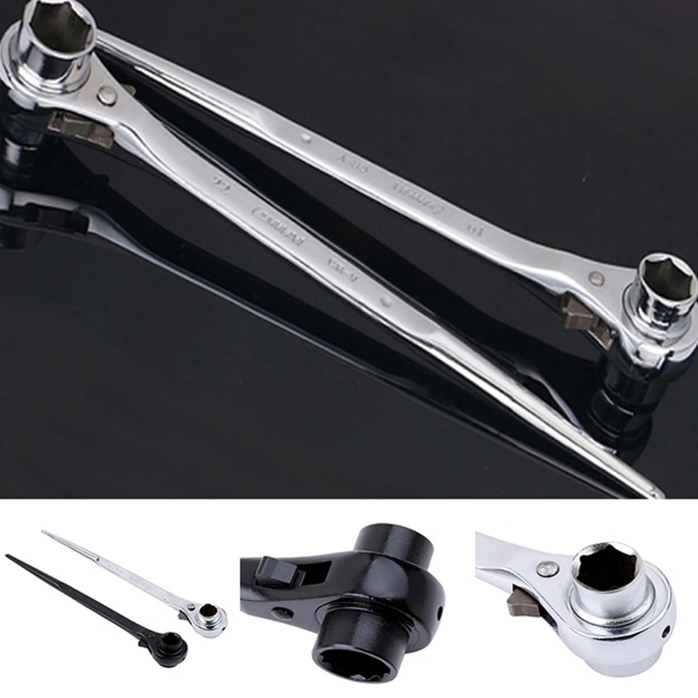 Ratchet Scaffold Spanner Ratcheting Pointed Tail Hexagon Socket Wrench Adjustable Socket Adapter Hand Tools
Ratchet Scaffold Spanner Ratcheting Pointed Tail Hexagon Socket Wrench Adjustable Socket Adapter Hand Tools