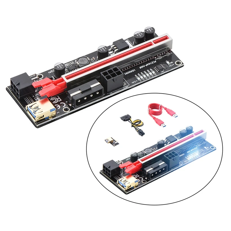 PCIE Райзер расширения карты PCI-E 1X до 16X 6Pin USB3.0 60 см Графический удлинитель Кабель адаптер карты для майнинга BTC
PCIE Райзер расширения карты PCI-E 1X до 16X 6Pin USB3.0 60 см Графический удлинитель Кабель адаптер карты для майнинга BTC