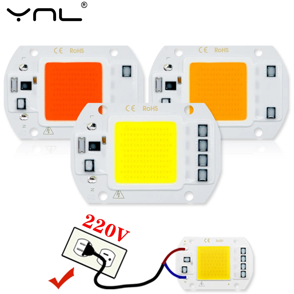 COB LED Beads Lamp AC 220V 50W 30W 20W 10W LED Chip IP65 Waterproof No Need Driver Smart IC Diy For Flood Light Spotlight
COB LED Beads Lamp AC 220V 50W 30W 20W 10W LED Chip IP65 Waterproof No Need Driver Smart IC Diy For Flood Light Spotlight