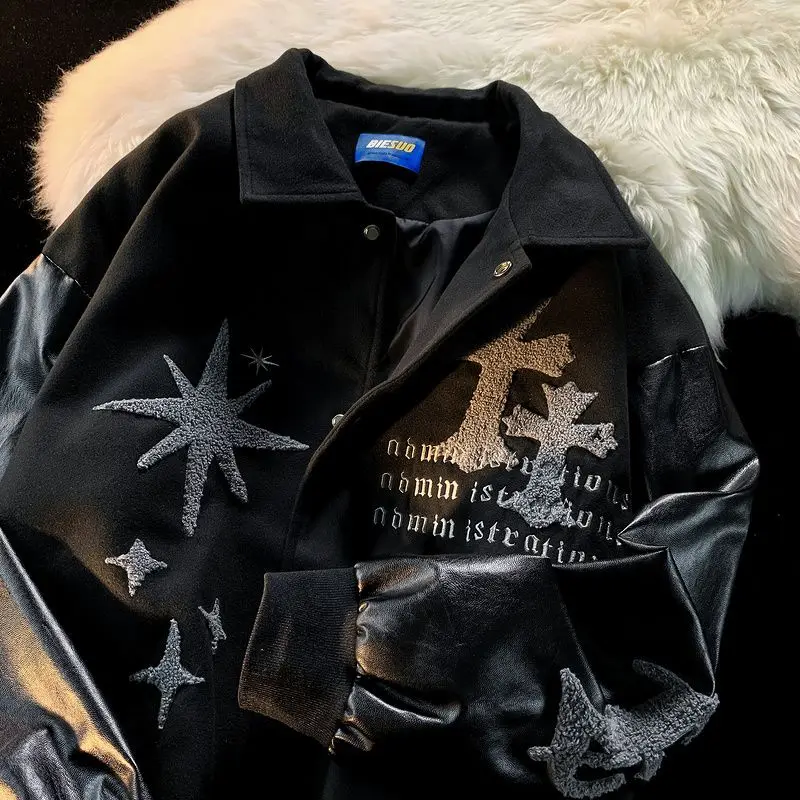 2022 New European And American Retro Embroidered Jacket Coat men's Street Fashion Baseball Uniform Men's Couple Loose Jacket Top
2022 New European And American Retro Embroidered Jacket Coat men's Street Fashion Baseball Uniform Men's Couple Loose Jacket Top