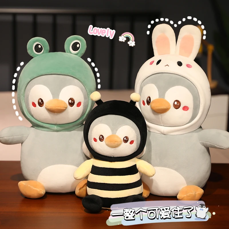 Cartoon Cute Penguin Cosplay Dress Up Plush Toys Stuffed Lovely Animals Doll Soft Baby Pillow Kids Girls Birthday Christmas Gift
Cartoon Cute Penguin Cosplay Dress Up Plush Toys Stuffed Lovely Animals Doll Soft Baby Pillow Kids Girls Birthday Christmas Gift