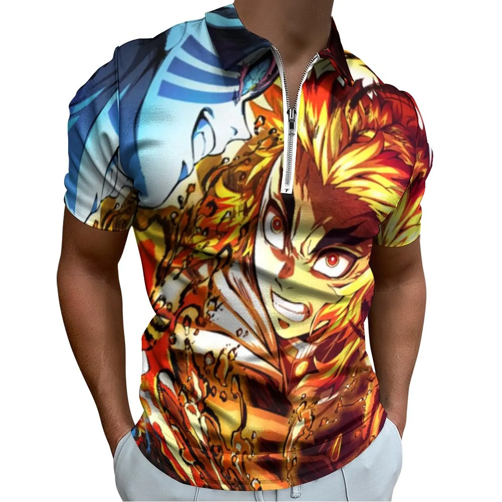 Demon Slayer Polo Shirt Akaza Manga Japan Inosuke Rengoku Casual Shirt Daily Vintage Men Short-Sleeve Collar Design T-Shirts 
Demon Slayer Polo Shirt Akaza Manga Japan Inosuke Rengoku Casual Shirt Daily Vintage Men Short-Sleeve Collar Design T-Shirts
