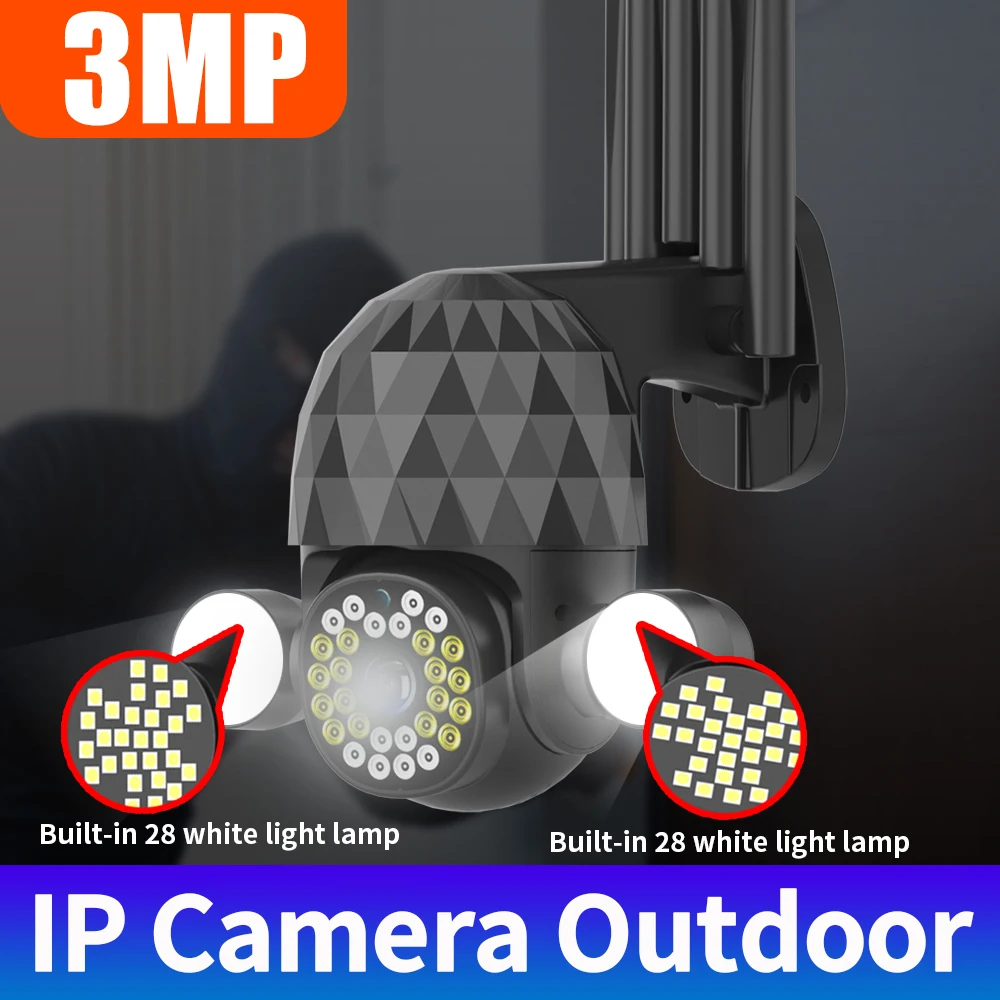 3mp Wifi Ip Camera Surveillance Cam Voice Intercom Ir Night Vision Remote Control Ptz Camera Smart Home Mobile Detection
3mp Wifi Ip Camera Surveillance Cam Voice Intercom Ir Night Vision Remote Control Ptz Camera Smart Home Mobile Detection
