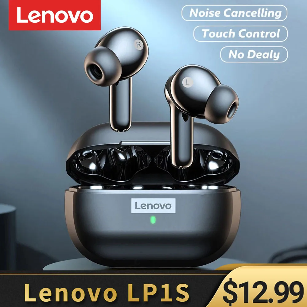 Original Lenovo LP1S TWS Earphone Wireless Bluetooth Headphone Sport Headsets Noise Reduction Waterproof Earbuds with Microphone
Original Lenovo LP1S TWS Earphone Wireless Bluetooth Headphone Sport Headsets Noise Reduction Waterproof Earbuds with Microphone