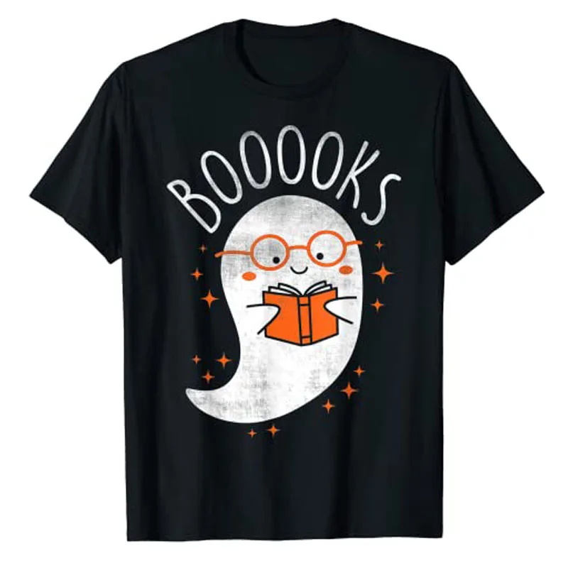 Funny Ghost Book Reading Halloween Costume Cute Teacher Top T-Shirt for Women Men Schoolwear Clothes Aesthetic Outfits Gifts
Funny Ghost Book Reading Halloween Costume Cute Teacher Top T-Shirt for Women Men Schoolwear Clothes Aesthetic Outfits Gifts