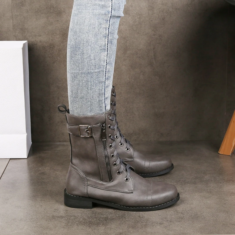 Lace-Up Buckle Motorcycle Boots Zip Mid Women Short 2022 New Plus Size Retro Western Punk
Lace-Up Buckle Motorcycle Boots Zip Mid Women Short 2022 New Plus Size Retro Western Punk