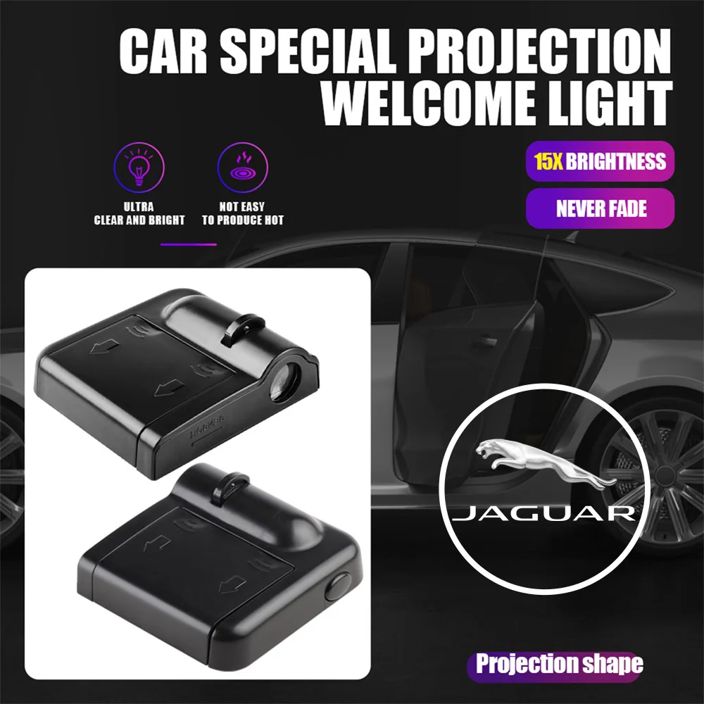 2PCS Wireless Car Door Welcome Lights Shadow LED Lamps Laser Projector For Jaguar XF JS R S SV XE XK XJR XFR XJL XEL SType FType
2PCS Wireless Car Door Welcome Lights Shadow LED Lamps Laser Projector For Jaguar XF JS R S SV XE XK XJR XFR XJL XEL SType FType