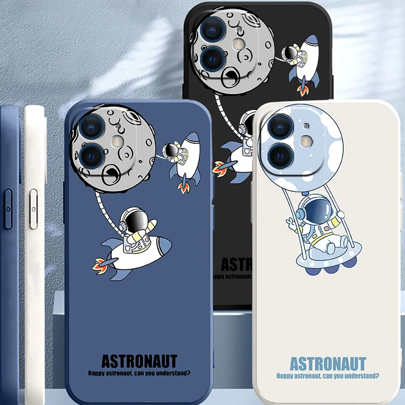 Liquid Silicone Phone Cases For iPhone 11 12 13 Pro Mini Max 8 7 6s 6 Plus SE 2020 XR X XS Max Cute Creative Astronaut Funda
Liquid Silicone Phone Cases For iPhone 11 12 13 Pro Mini Max 8 7 6s 6 Plus SE 2020 XR X XS Max Cute Creative Astronaut Funda