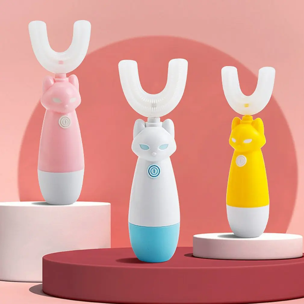 Children's Smart U-shaped Sonic Electric Toothbrush Baby Child Training Cleaning Cartoon Automatic Toothbrush with Mouth
Children's Smart U-shaped Sonic Electric Toothbrush Baby Child Training Cleaning Cartoon Automatic Toothbrush with Mouth