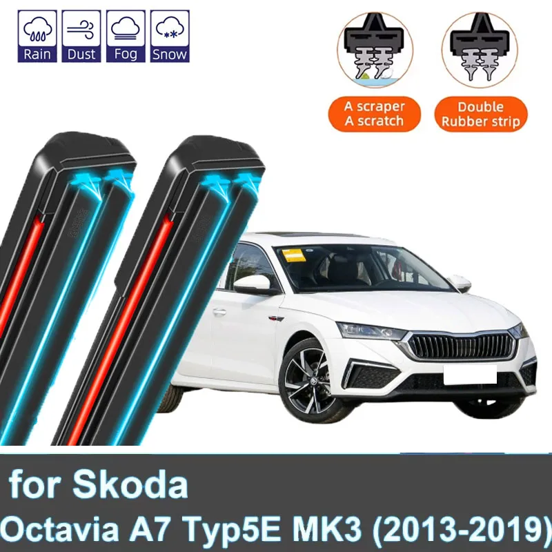 2 шт. автомобильные щетки стеклоочистителя для Skoda Octavia A7 Typ5E MK3 2013-2019 гг., передние двойные резиновые автомобильные аксессуары 2014 2015 2016 2017 2018 2019
2 шт. автомобильные щетки стеклоочистителя для Skoda Octavia A7 Typ5E MK3 2013-2019 гг., передние двойные резиновые автомобильные аксессуары 2014 2015 2016 2017 2018 2019