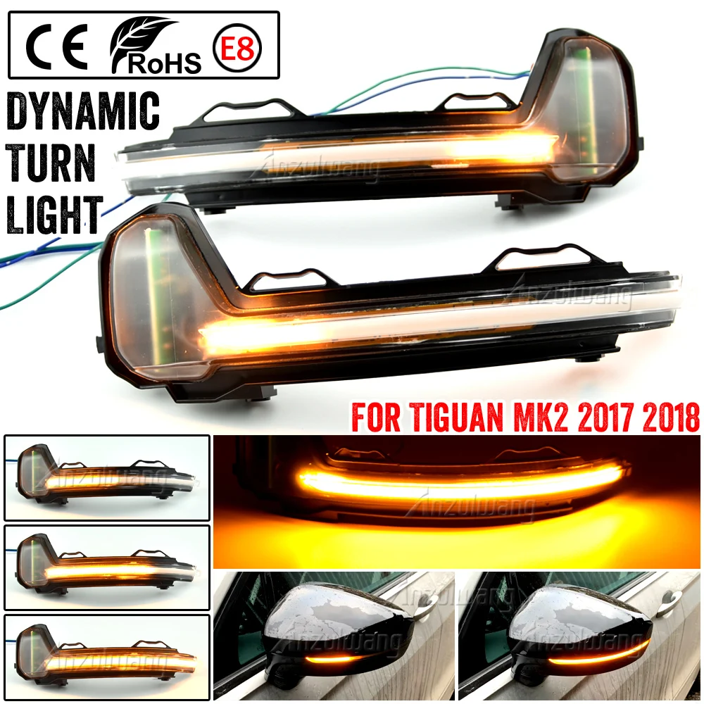 2pcs LED Dynamic Turn Signal Light Side Rearview Mirror Indicator Sequential For VW Volkswagen Tiguan MK2 2017 Touareg MK3 2019
2pcs LED Dynamic Turn Signal Light Side Rearview Mirror Indicator Sequential For VW Volkswagen Tiguan MK2 2017 Touareg MK3 2019