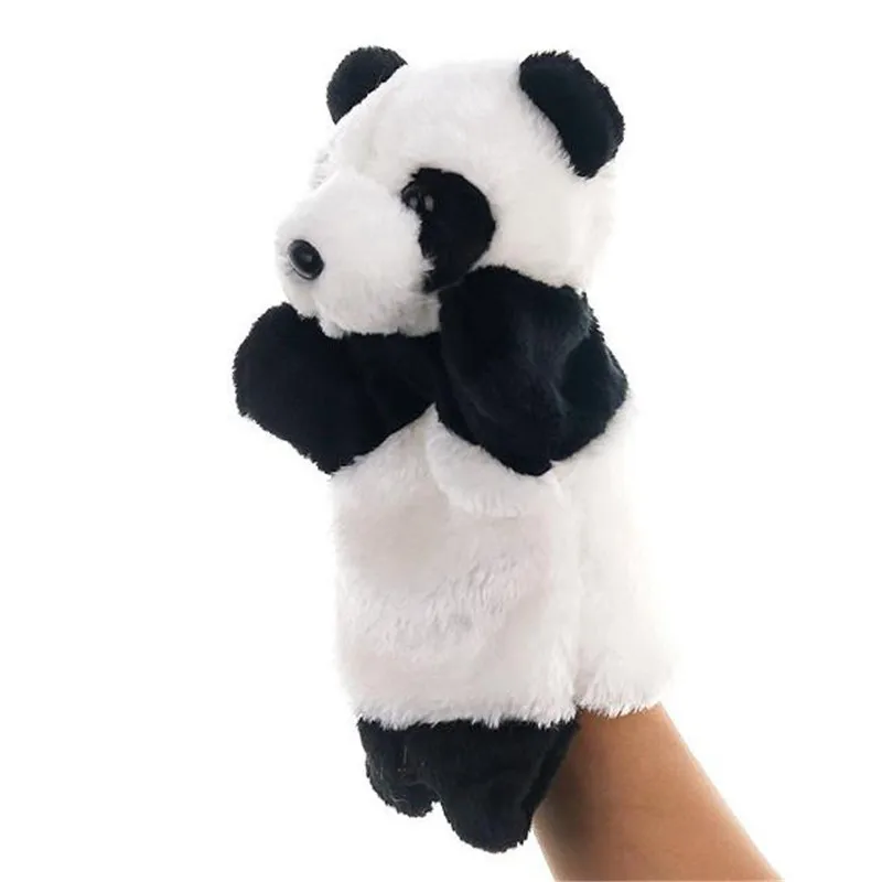 

Useful New 1Pc Panda Hand Puppet Baby Kids Plush Doll Educational Toys Preschool Kindergarten Cute Playthings For Baby Child