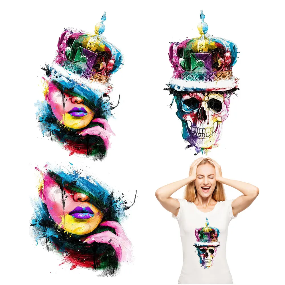Heat Transfer Vinylr Iron-On Transfer for Clothing DIY A-level Washable T-shirt Thermo Sticker on Clothes Beautiful Watercolor
Heat Transfer Vinylr Iron-On Transfer for Clothing DIY A-level Washable T-shirt Thermo Sticker on Clothes Beautiful Watercolor