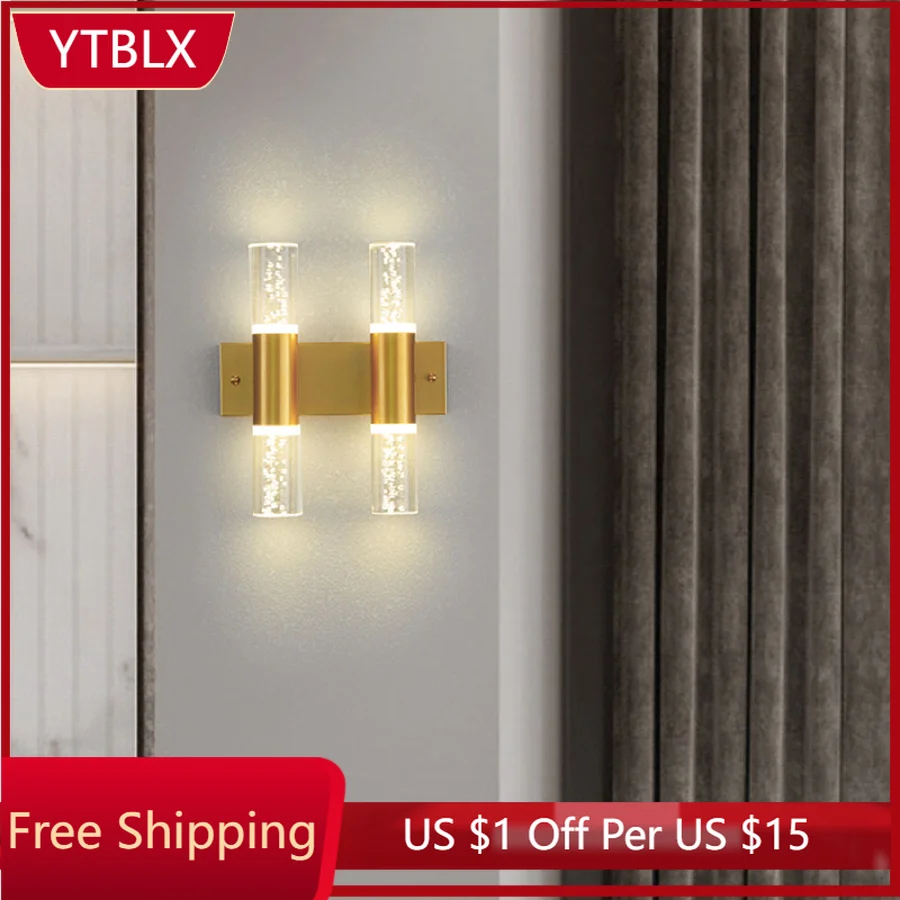 Modern crystal wall lamp bedroom bedside lamp simple dining room living room background wall bathroom lamp creative lamp
Modern crystal wall lamp bedroom bedside lamp simple dining room living room background wall bathroom lamp creative lamp