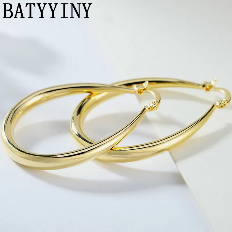 BATYYINY S925 Sterling Silver 44MM Gold/Rose Gold Round Hoop Earrings For Women Fashion Jewelry Gift Earrings
BATYYINY S925 Sterling Silver 44MM Gold/Rose Gold Round Hoop Earrings For Women Fashion Jewelry Gift Earrings