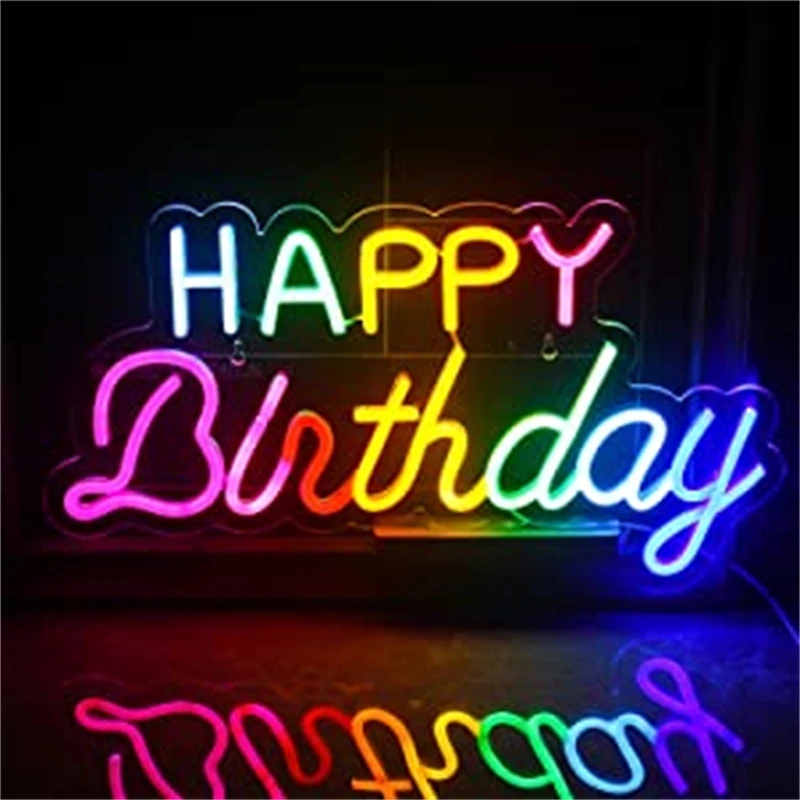 Ineonlife Custom Made Happy Birthday Neon Sign Party Colorful LED USB for Wall Decoration Bar Shop Rave Home Anniversary Gift
Ineonlife Custom Made Happy Birthday Neon Sign Party Colorful LED USB for Wall Decoration Bar Shop Rave Home Anniversary Gift