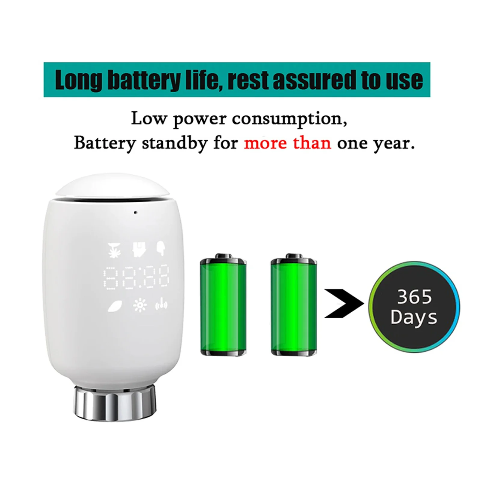 Smart Radiator Valve Mobile Phone APP Controls Smart Temperature Controller Applicable To All Common Radiator Valves
Smart Radiator Valve Mobile Phone APP Controls Smart Temperature Controller Applicable To All Common Radiator Valves