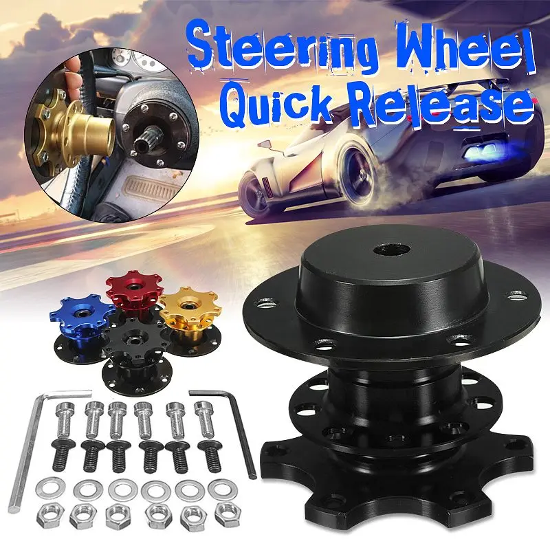 Universal Steering Wheel Quick Release Hub Boss Kit Wheel Hub Adapter For 6 hole Steering Wheel Hub CA0011-BL
Universal Steering Wheel Quick Release Hub Boss Kit Wheel Hub Adapter For 6 hole Steering Wheel Hub CA0011-BL