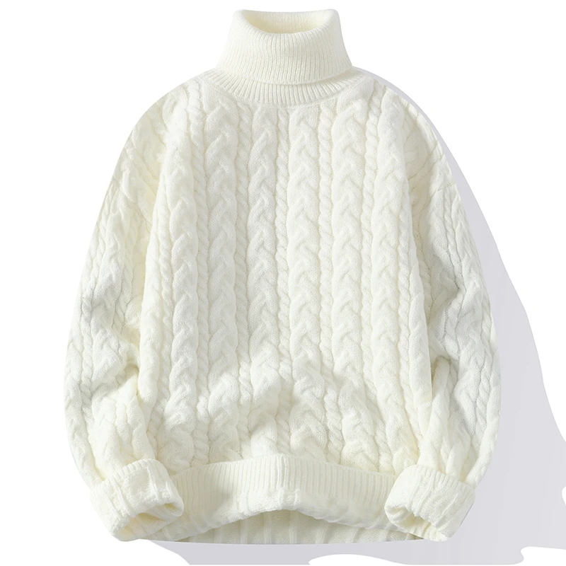 2023 New Fall Winter Korean Harajuku Twist Turtleneck Sweater Men High End Mens Pullover Sweaters Thick Warm Male Knitted Jumper
2023 New Fall Winter Korean Harajuku Twist Turtleneck Sweater Men High End Mens Pullover Sweaters Thick Warm Male Knitted Jumper