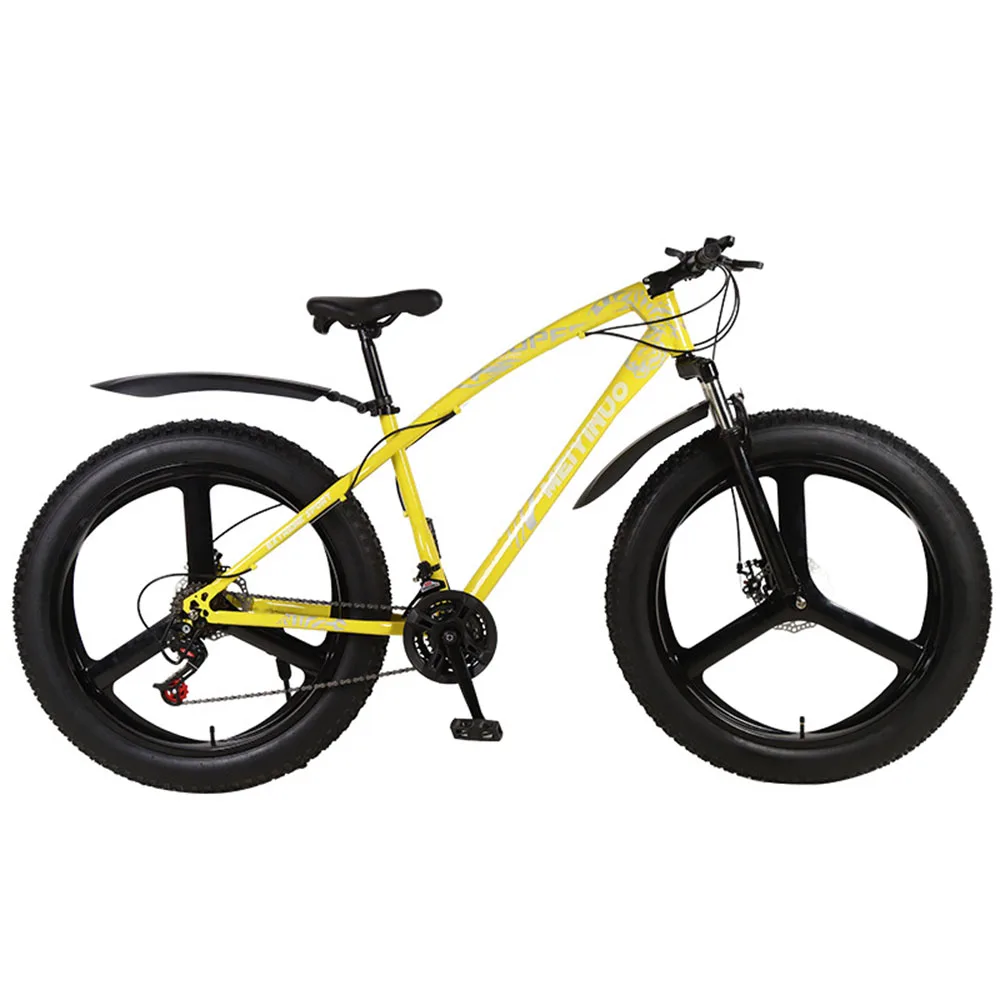 

Фэтбайк, колеса 26 дюймов, двойной дисковый тормоз, горный велосипед из алюминиевого сплава, скорость снега 21