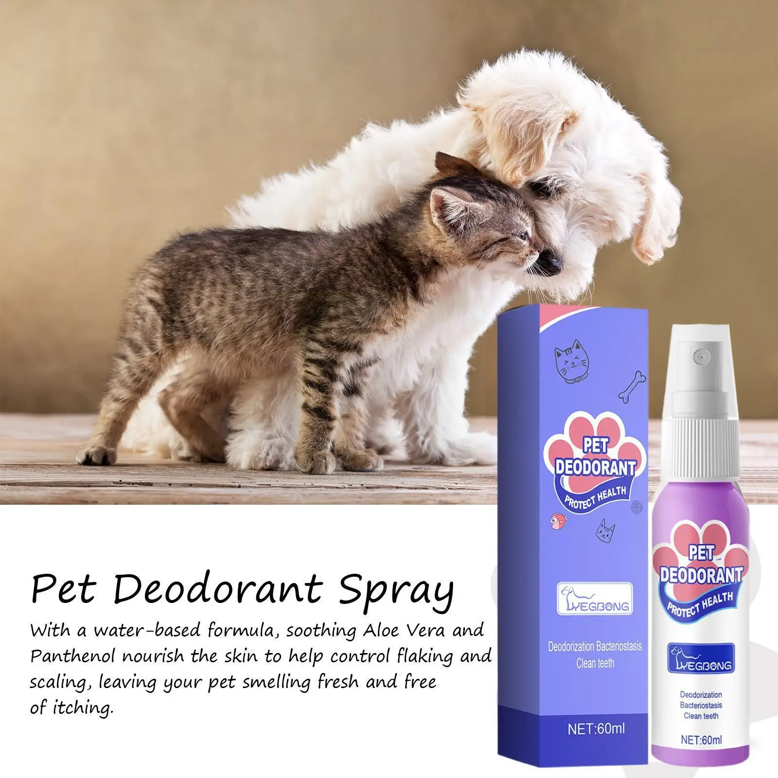 60ml Pet Spray Deodorant Eliminate Bad Dog Mouth Disease & Plaque Fights Breath Clean Freshener Mouth Teeth Gum Tartar W1u0
60ml Pet Spray Deodorant Eliminate Bad Dog Mouth Disease & Plaque Fights Breath Clean Freshener Mouth Teeth Gum Tartar W1u0