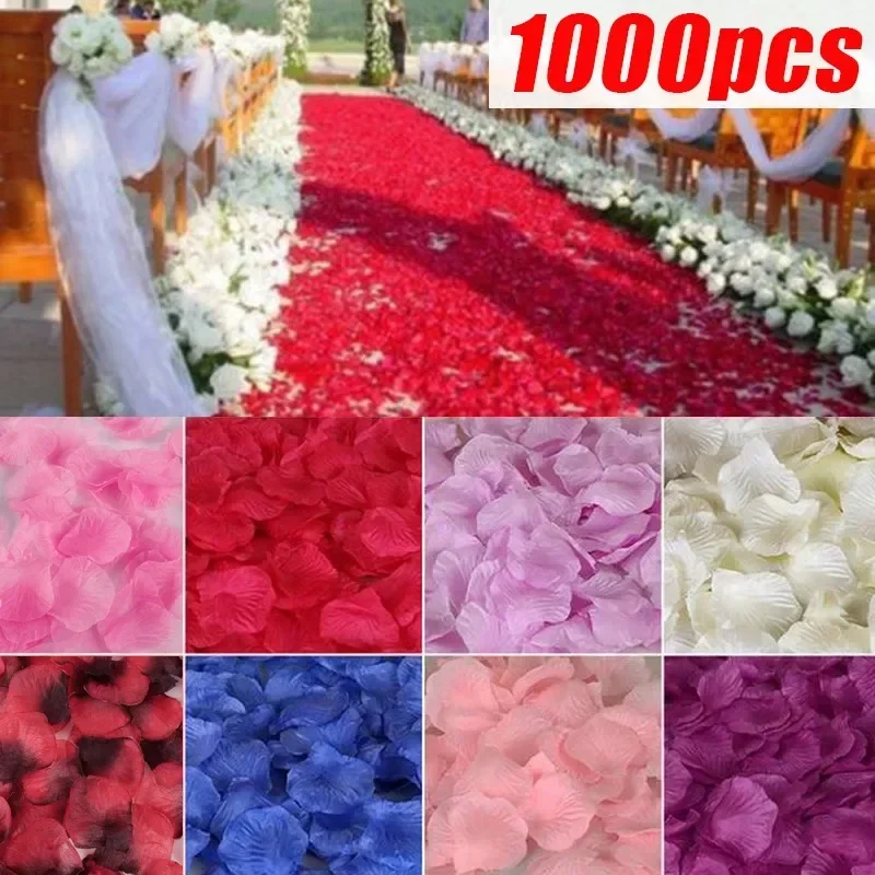 100-1000pcs Artificial Fake Rose Petals Colorful Silk Roses Wedding Party Valentine's Day Romantic Night Decoration Accessories
100-1000pcs Artificial Fake Rose Petals Colorful Silk Roses Wedding Party Valentine's Day Romantic Night Decoration Accessories