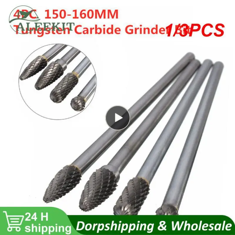 1/3PCS Long Reach Rotary Burr Double Cut Tungsten Carbide Bit 1/4 Inch Shank 6 Inch Set
1/3PCS Long Reach Rotary Burr Double Cut Tungsten Carbide Bit 1/4 Inch Shank 6 Inch Set