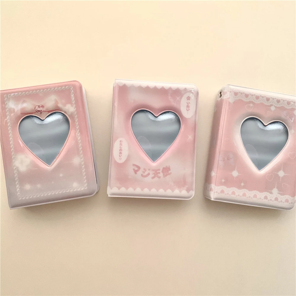 3 Inch 40 Grids Pearl Lace Heart Hollow Photocard Holder Photo Album For PVC Mini Cards Pendant Sticker Scrapbook Album
3 Inch 40 Grids Pearl Lace Heart Hollow Photocard Holder Photo Album For PVC Mini Cards Pendant Sticker Scrapbook Album