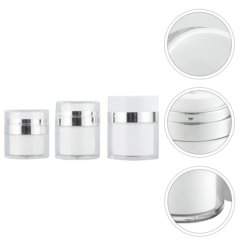 Pump Cream Airless Bottle Jar Jars Empty Makeup Lotion Face Container Containers Dispenser Bottles Travel Refillable Creams
Pump Cream Airless Bottle Jar Jars Empty Makeup Lotion Face Container Containers Dispenser Bottles Travel Refillable Creams