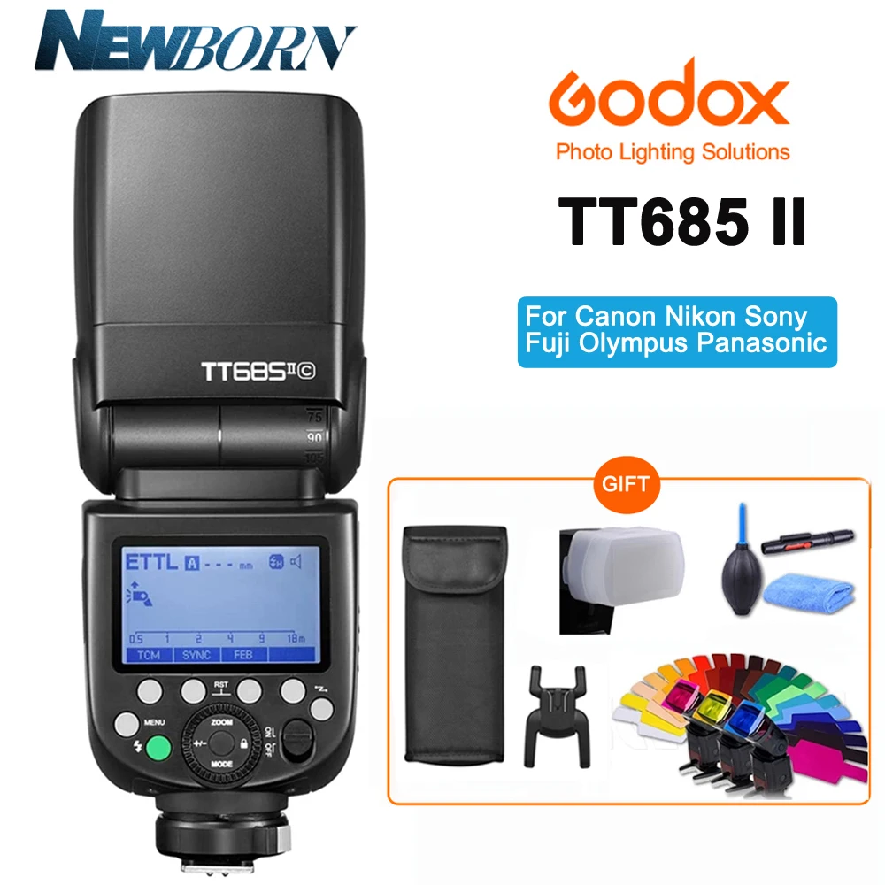 Godox TT685II TT685C/N/S/O/F Вспышка TTL Вспышка Скорость lite высокая скорость 1/8000s GN60 Горячий башмак для Canon Nikon Sony Olympus Fujifilm
Godox TT685II TT685C/N/S/O/F Вспышка TTL Вспышка Скорость lite высокая скорость 1/8000s GN60 Горячий башмак для Canon Nikon Sony Olympus Fujifilm