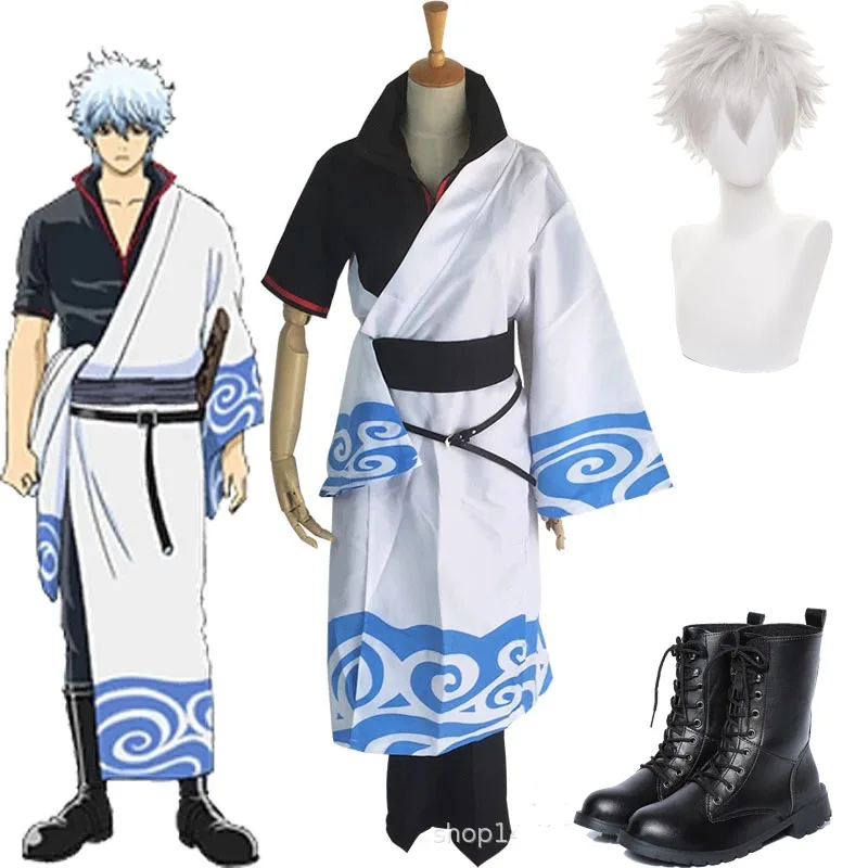 Anime Gintama Cosplay Costumes Sakata Gintoki Cosplay Costume Kimono Halloween Carnival Party Silver Soul Cosplay Costume Wigs
Anime Gintama Cosplay Costumes Sakata Gintoki Cosplay Costume Kimono Halloween Carnival Party Silver Soul Cosplay Costume Wigs
