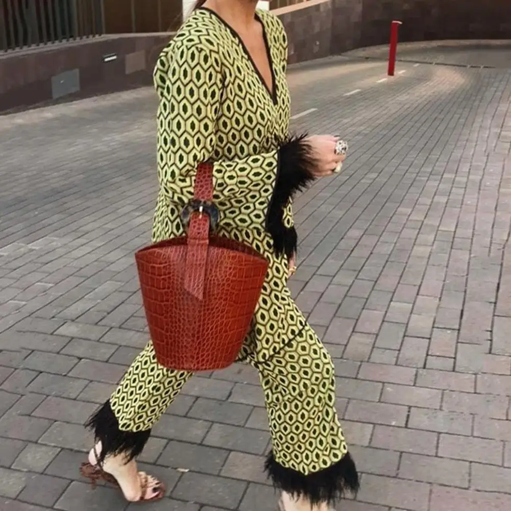 2 Pcs/Set Lady Blouse Pants Set Stylish Breathable Comfortable Female Outfit Autumn Tops Pants Set Women Tops Pants Set
2 Pcs/Set Lady Blouse Pants Set Stylish Breathable Comfortable Female Outfit Autumn Tops Pants Set Women Tops Pants Set