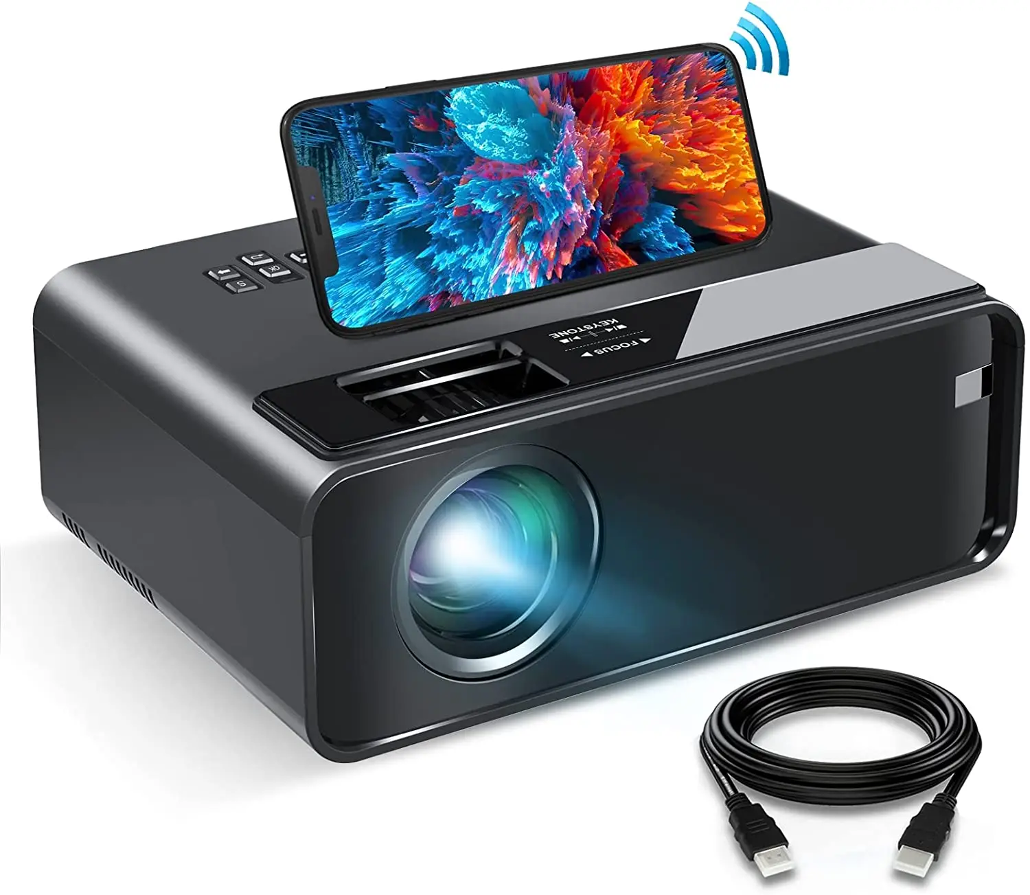 Mini WiFi Projector for iPhone, 2021 Upgraded HD Movie Projector with Synchronize Smartphone Screen, Portable Projector
Mini WiFi Projector for iPhone, 2021 Upgraded HD Movie Projector with Synchronize Smartphone Screen, Portable Projector
