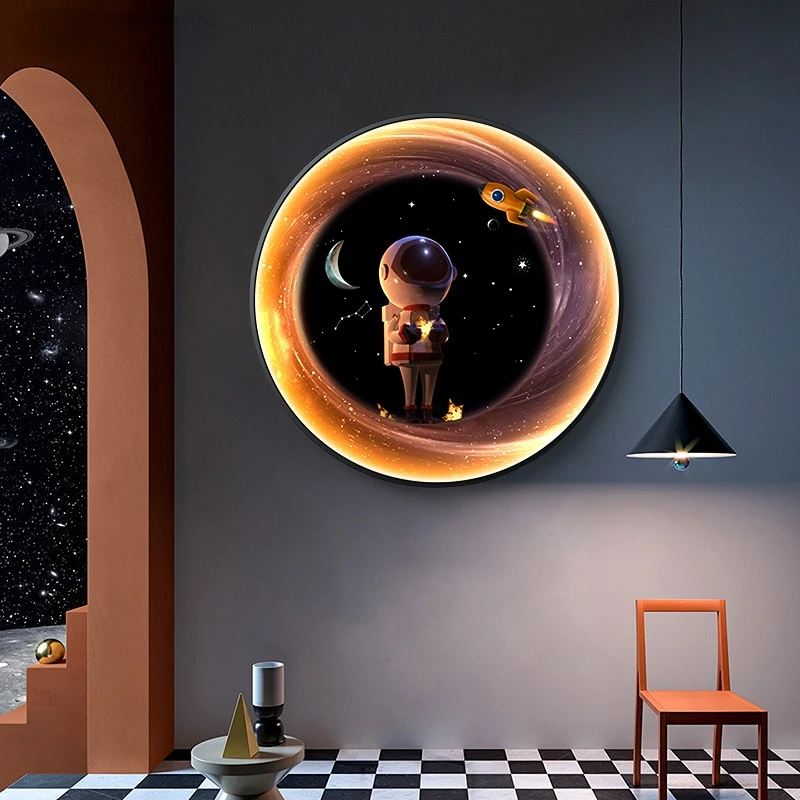 Earth Outer Space Astronaut Patterned Dimming New Modern LED Wall Lights Living Room Bedroom Bedside Parlor Lamp Indoor Lighting
Earth Outer Space Astronaut Patterned Dimming New Modern LED Wall Lights Living Room Bedroom Bedside Parlor Lamp Indoor Lighting