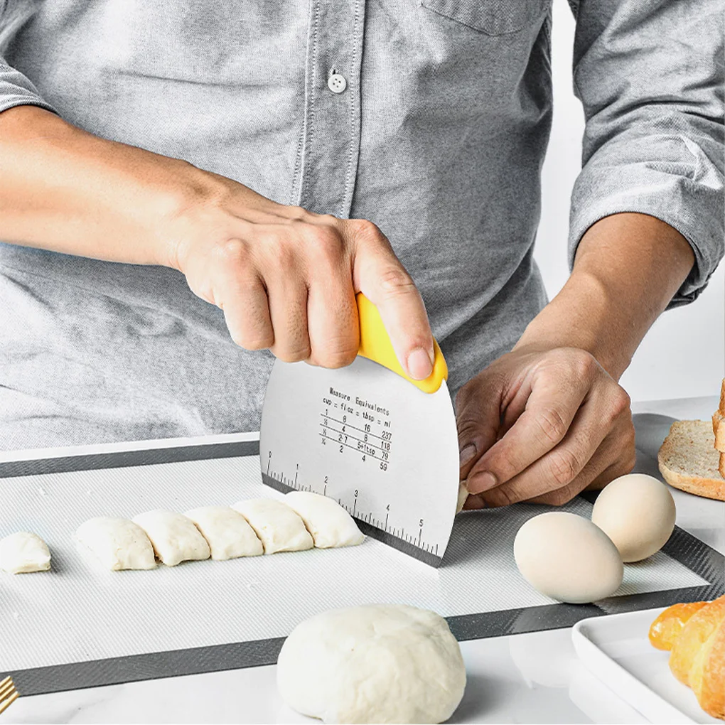 Dough Cutter Cake Cream Dough Scraper DIY Pastry Knife Sugar Spatula Steel Pastry Fondant Edge Smooth Kitchen Baking Slicer
Dough Cutter Cake Cream Dough Scraper DIY Pastry Knife Sugar Spatula Steel Pastry Fondant Edge Smooth Kitchen Baking Slicer