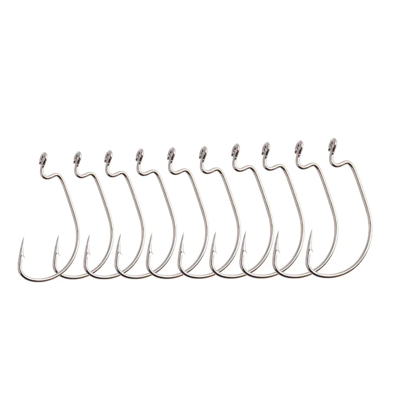 2022 New 10pcs Wide Belly Crank Hook Circled Hole Soft Bait Freshwater Hook Lure Bait Hook High Carbon Steel 0.2g to 1.6g
2022 New 10pcs Wide Belly Crank Hook Circled Hole Soft Bait Freshwater Hook Lure Bait Hook High Carbon Steel 0.2g to 1.6g