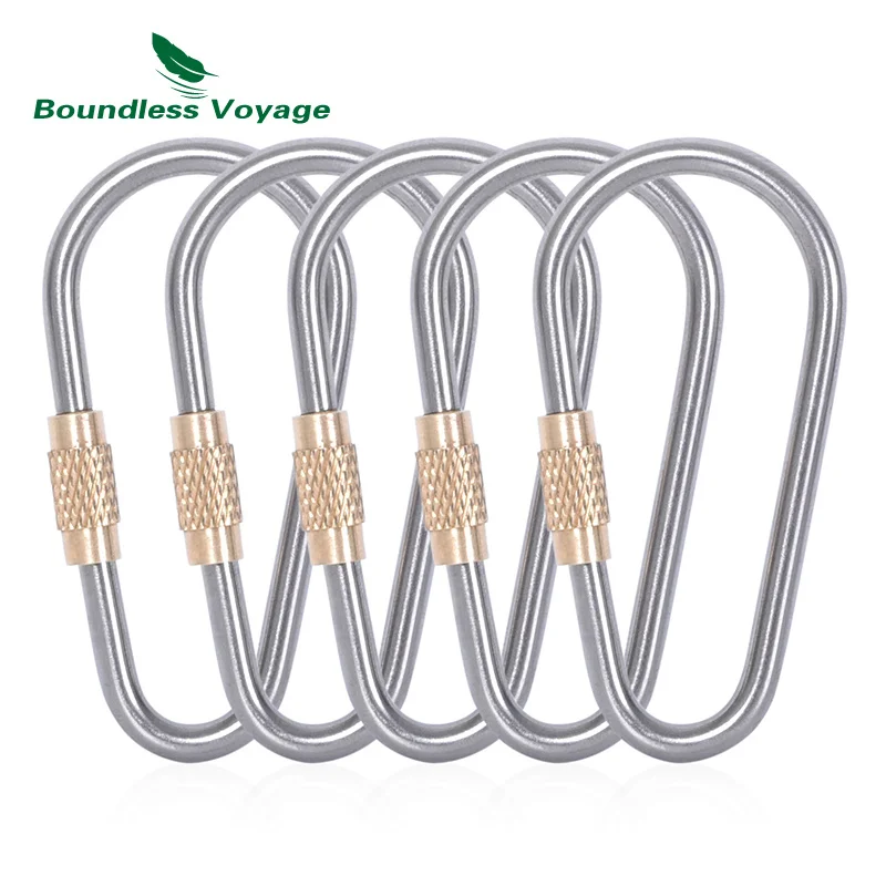 Boundless Voyage Titanium Carabiners Outdoor Buckle with Lock Camping Hook Climbing Accessories Ti1561b
Boundless Voyage Titanium Carabiners Outdoor Buckle with Lock Camping Hook Climbing Accessories Ti1561b
