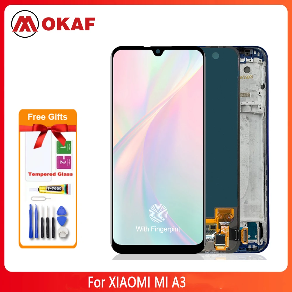 OKANFU New Original Premium AMOLED LCD for XIAOMI MI A3 LCD Display Full Assembly Digitizer Screen with Frame for MI A3 Display
OKANFU New Original Premium AMOLED LCD for XIAOMI MI A3 LCD Display Full Assembly Digitizer Screen with Frame for MI A3 Display